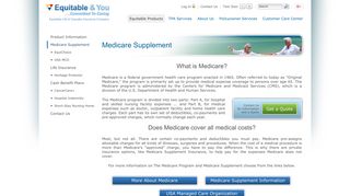 Medicare Supplement - Equitable Life & Casualty Insurance Company
