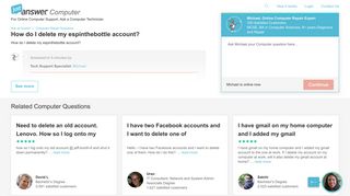 How do I delete my espinthebottle account? - JustAnswer.com
