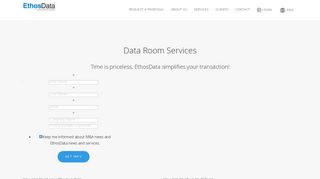 Virtual Data Room | EthosData | Most trusted data room service
