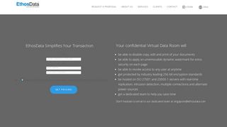 Secure Virtual Data Room for Singapore Transactions | EthosData