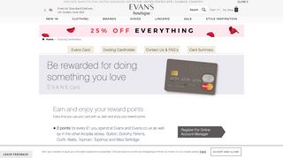 Existing Cardholders - Evans