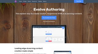 Evolve Authoring - author responsive HTML5 eLearning content