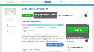 Access ew14.ultipro.com. UltiPro
