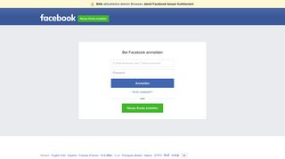 Facebook anmelden login