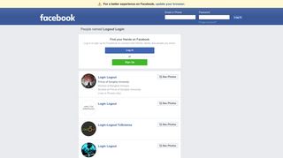 Logout Login Profiles | Facebook