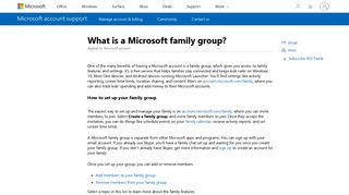 What is a Microsoft family group? - Microsoft Support