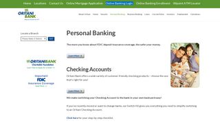 Personal Banking - Oritani Bank