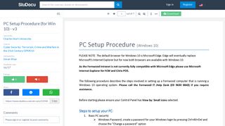 PC Setup Procedure (for Win 10) - v3 - GPM510: Cyber Security ...