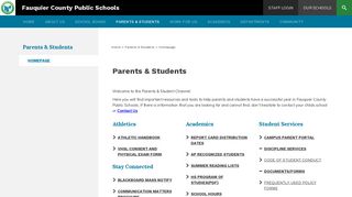 Parents & Students / Homepage - Fauquier County Public Schools