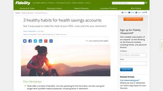 Health Savings Account Habits - Fidelity