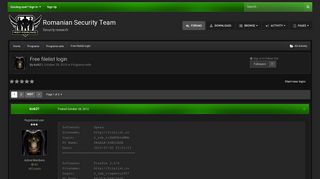 Free filelist login - Programe utile - Romanian Security Team