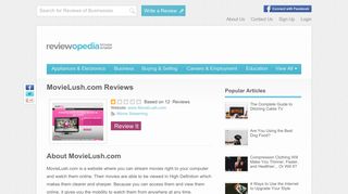 MovieLush.com Reviews - Legit or Scam? - Reviewopedia