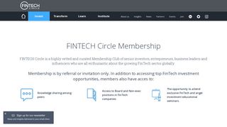 FINTECH Circle – Membership Options