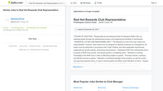 Red Hot Rewards Club Representative Job in Battle Creek, MI at ...