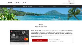 About | JAL USA CARD