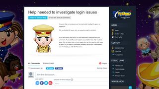 Help needed to investigate login issues | FISHAO Wiki