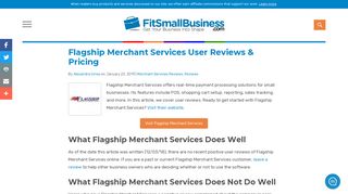 Flagship Merchant Services User Reviews & Pricing - Fit Small Business