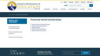 Financial Aid & Scholarships - Florida Department Of Education
