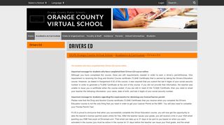 Drivers Ed - OCPS Orange County Virtual School