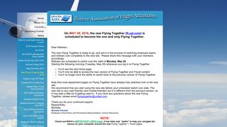 Retiree Association of Flight Attendants-CWA - New Flying Together ...