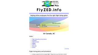 Air Canada | Find flight listing option at FlyZED | ID Travel | Airline ...