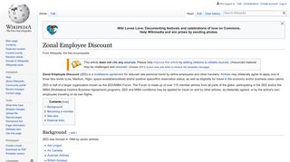 Zonal Employee Discount - Wikipedia