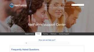 Our FAQ's | Netfortris.com