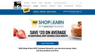 Shop and Earn | Earn Rewards for Grocery Shopping - Food Lion