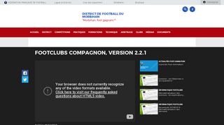 FootClubs Compagnon, version 2.2.1 – DISTRICT DE FOOTBALL DU ...