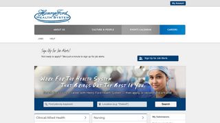 Henry Ford Health System Careers - Jobs