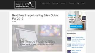 Best Free Image Hosting Sites Guide For 2019 - Make A Website Hub