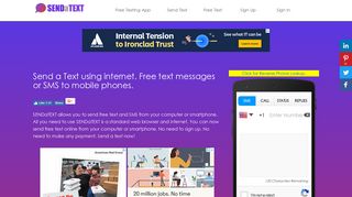 SENDATEXT: Send & Receive Free Text Messages Online