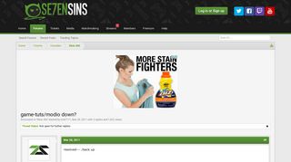 game-tuts/modio down? | Se7enSins Gaming Community