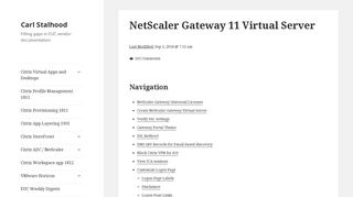 NetScaler Gateway 11 Virtual Server – Carl Stalhood