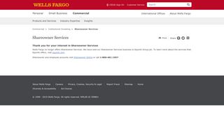 Shareowner Services – Wells Fargo Commercial