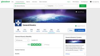General Atomics Employee Benefits and Perks | Glassdoor