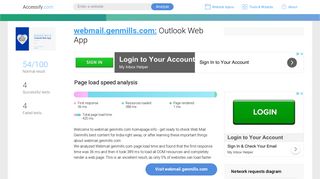 Access webmail.genmills.com. Outlook Web App
