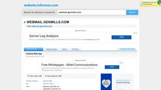 webmail.genmills.com at WI. Outlook Web App - Website Informer
