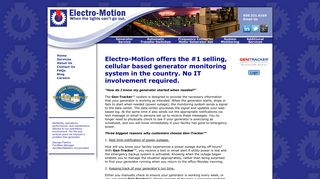Gen-Tracker Login | Electro-Motion Inc.