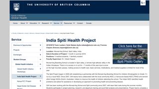 India Spiti Health Project | UBC Global Health - Faculty of Medicine
