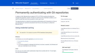 Permanently authenticating with Git repositories - Atlassian ...