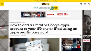 How to add a Gmail or Google apps account to your iPhone or iPad ...