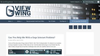 Can You Help Me With a Gogo Internet Problem? - View from the Wing