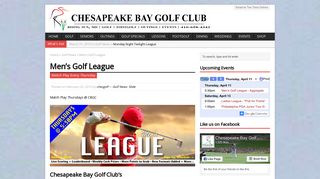 Men's Golf League - Chesapeake Bay Golf Club