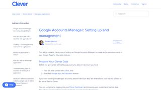 Google Accounts Manager: Setting up and management – Help ...