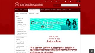 eClass - Toronto Catholic District School Board