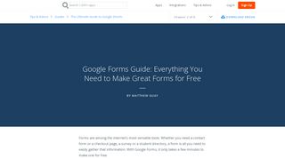 Google Forms Guide: Everything You Need to Make Great Forms for ...