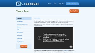 Overview - | Product Tour - GoSoapBox