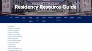 Grady | Resident Resources | Emory