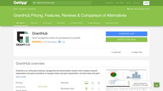 GrantHub Pricing, Features, Reviews & Comparison of Alternatives ...